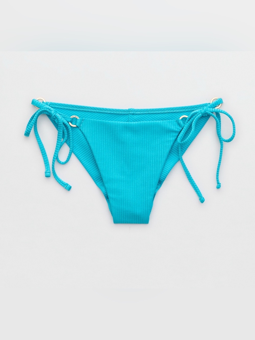Aerie - Shine Rib Cheekiest Tie Bikini Bottom - Picture 4 of 12